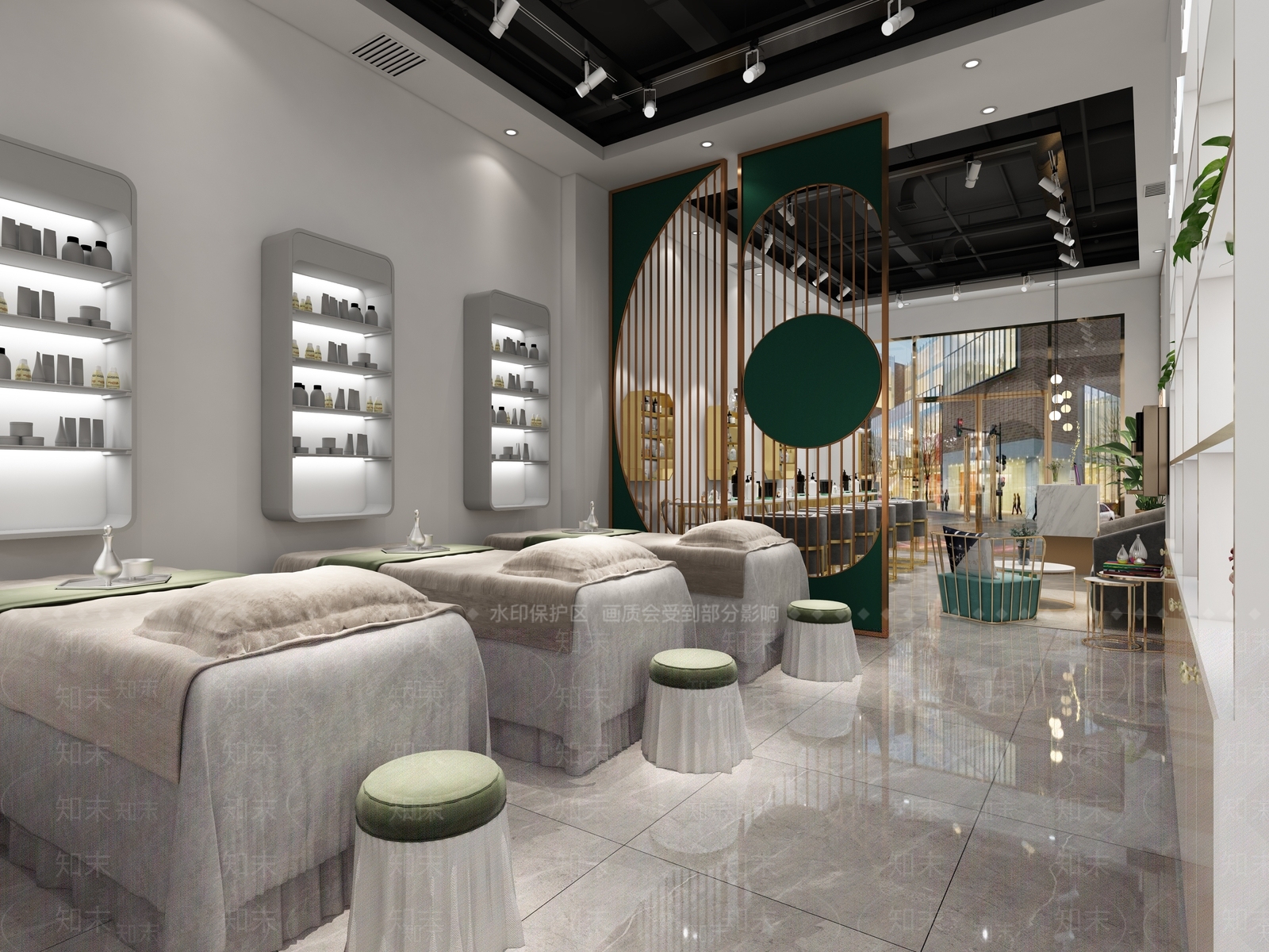 现代美甲店3D模型下载【ID:1107183366】