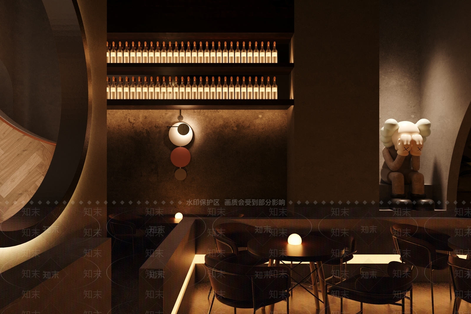 侘寂暖色酒吧3D模型下载【ID:1107191274】