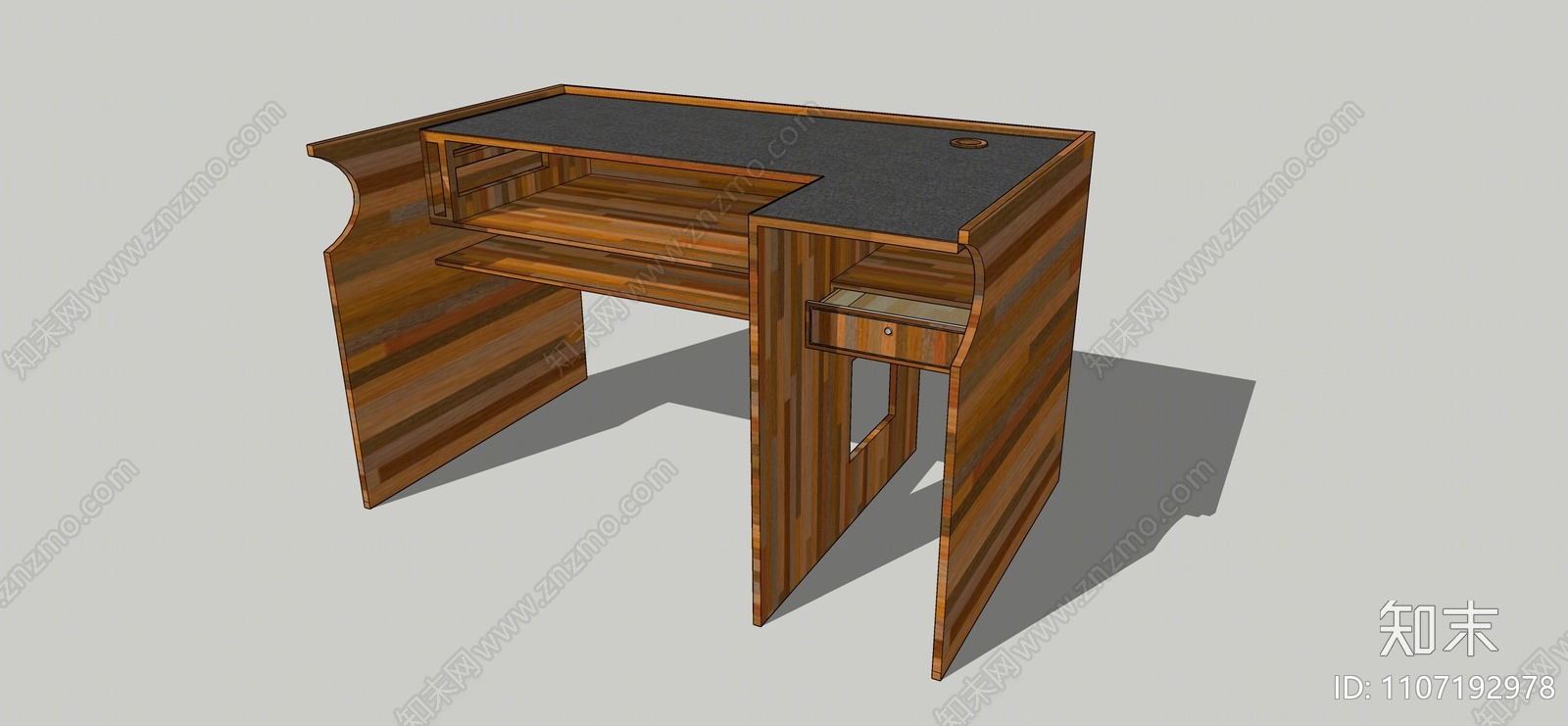 现代电脑工作桌SU模型下载【ID:1107192978】