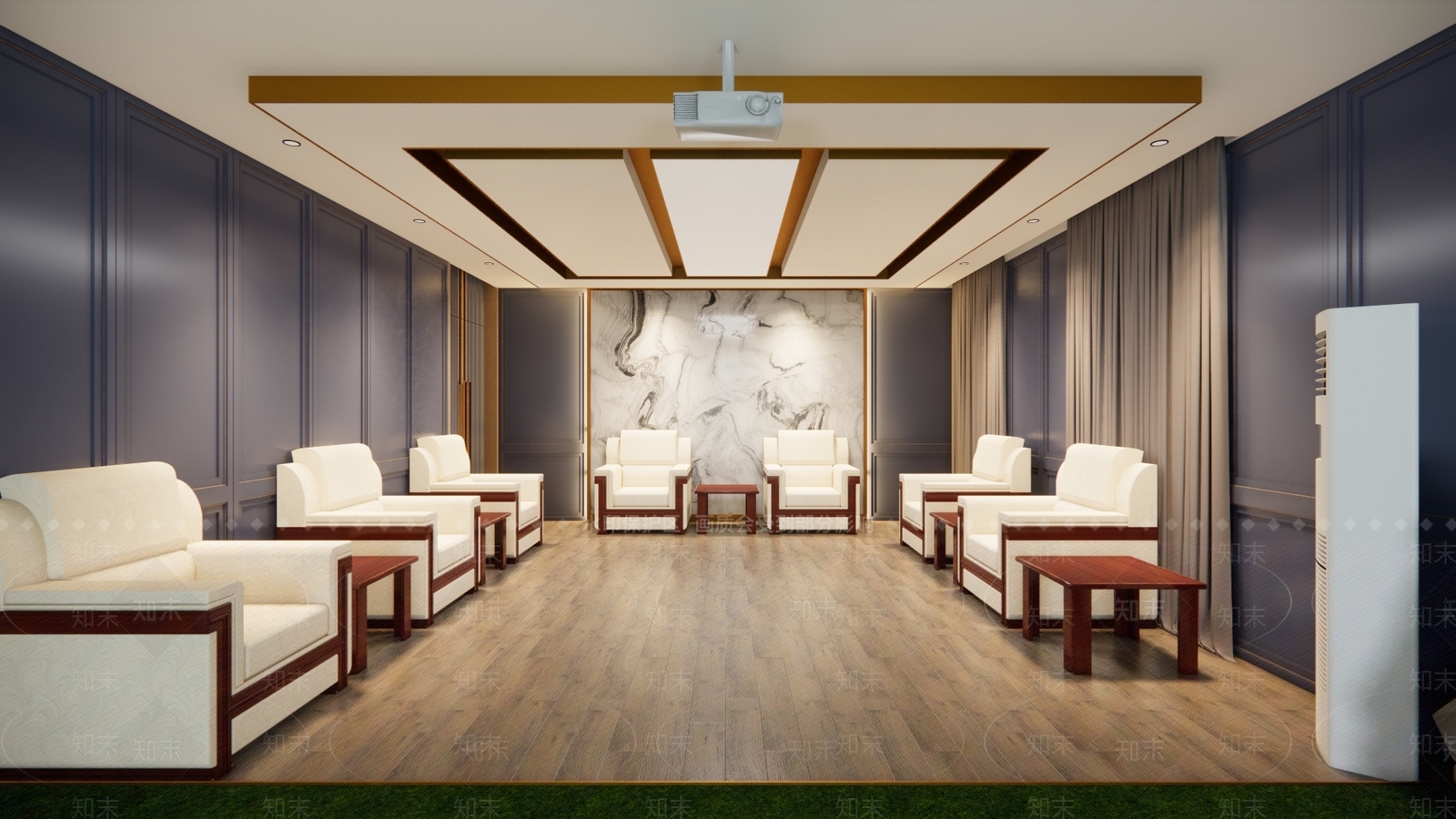 现代高尔夫室SU模型下载【ID:1107207646】