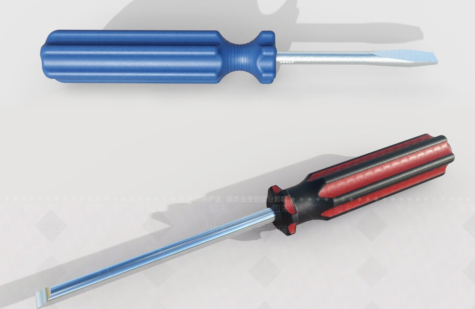 现代螺丝刀3D模型下载【ID:1107214410】