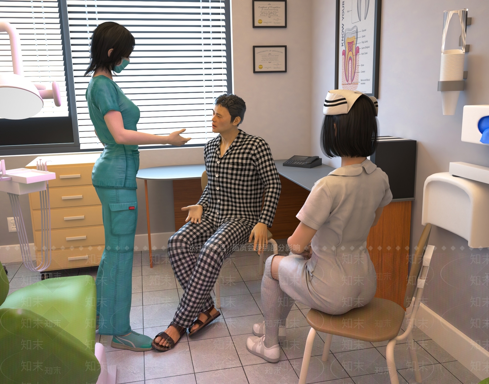 现代牙医3D模型下载【ID:1107212097】