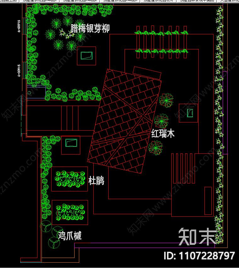 屋顶花园方案设计cad施工图下载【ID:1107228797】