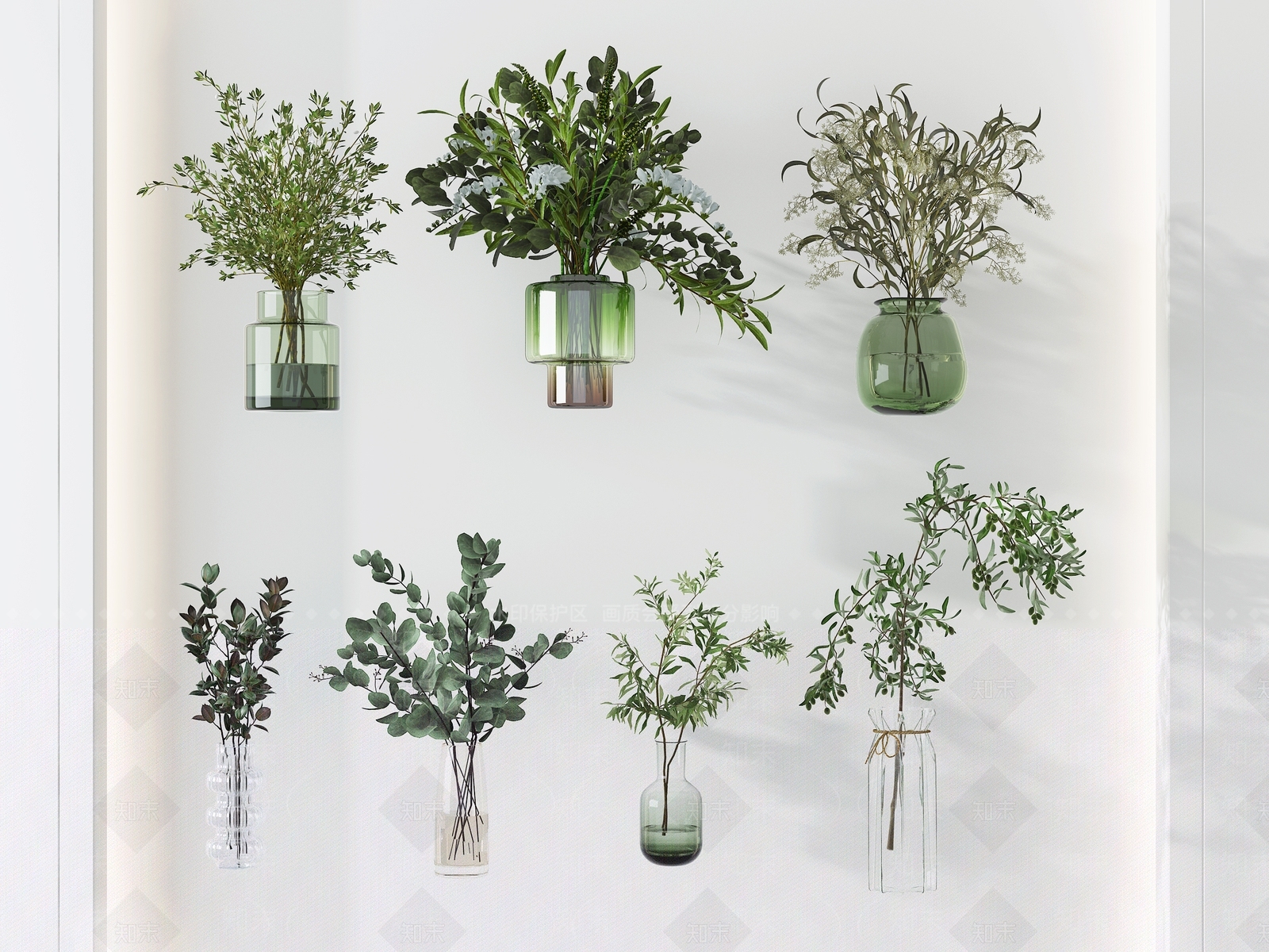 现代水生植物3D模型下载【ID:1107242707】