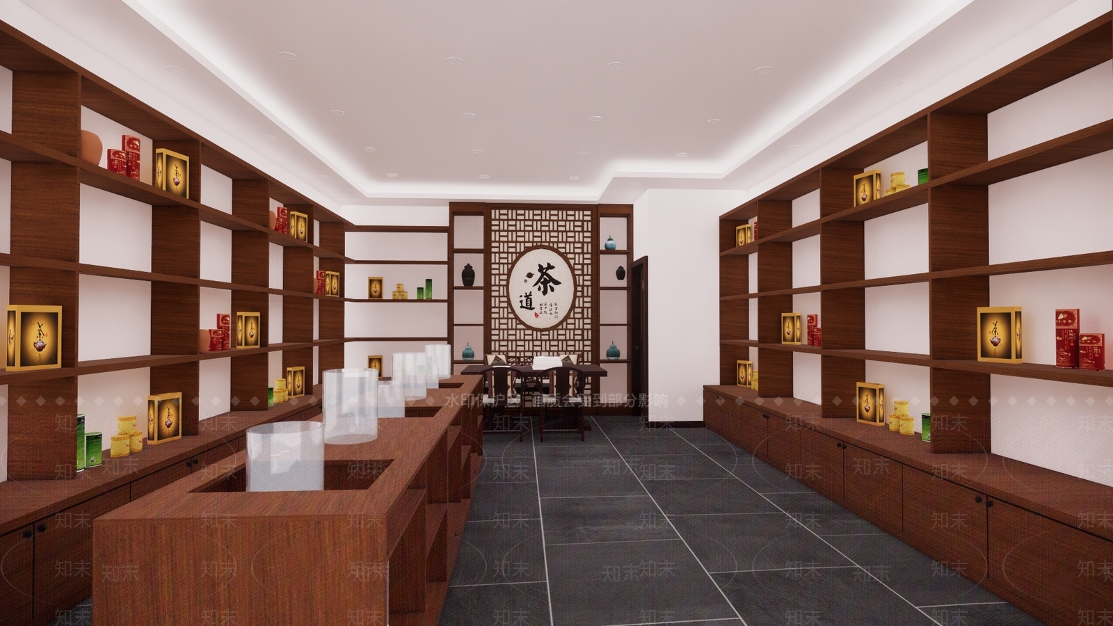 中式茶叶店SU模型下载【ID:1107239969】