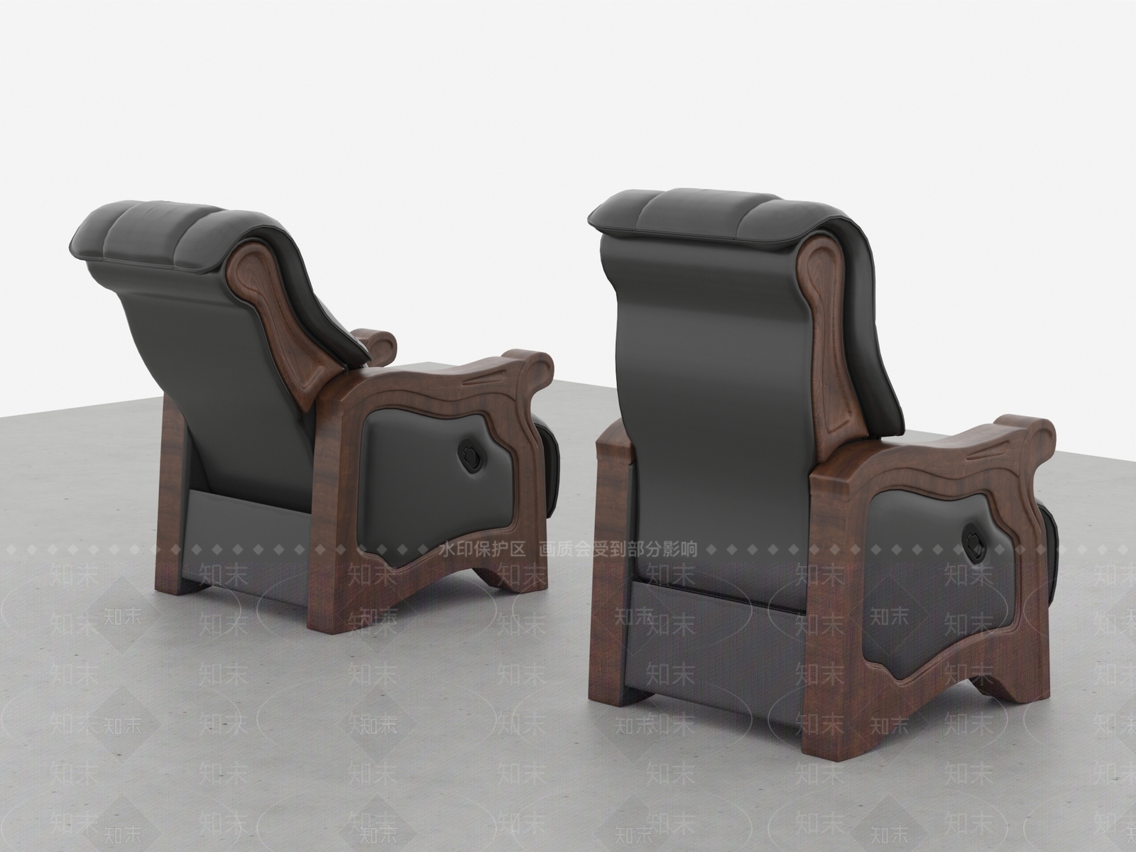 新中式办公椅3D模型下载【ID:1107242089】