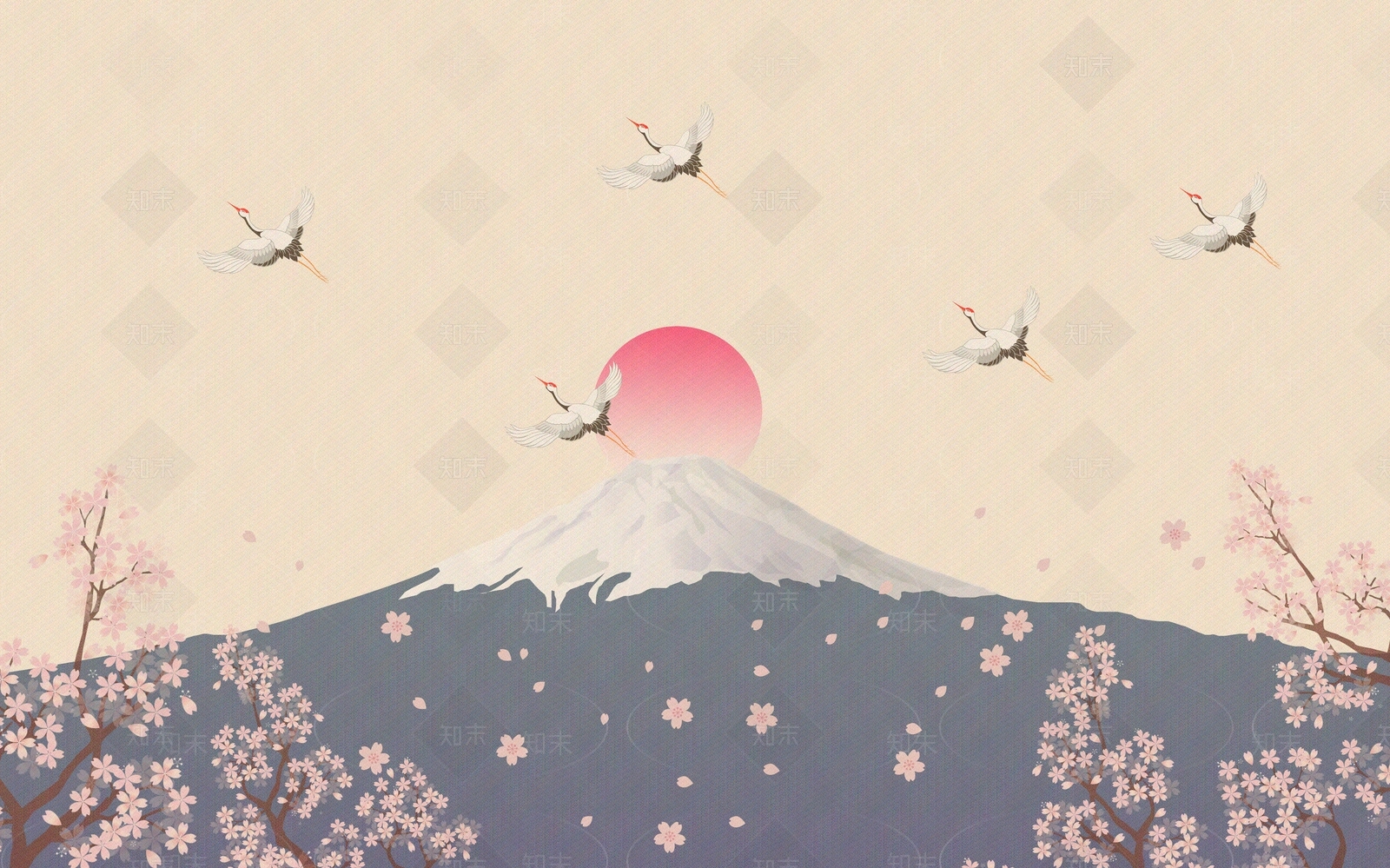 日式壁纸贴图贴图下载【ID:1107242497】