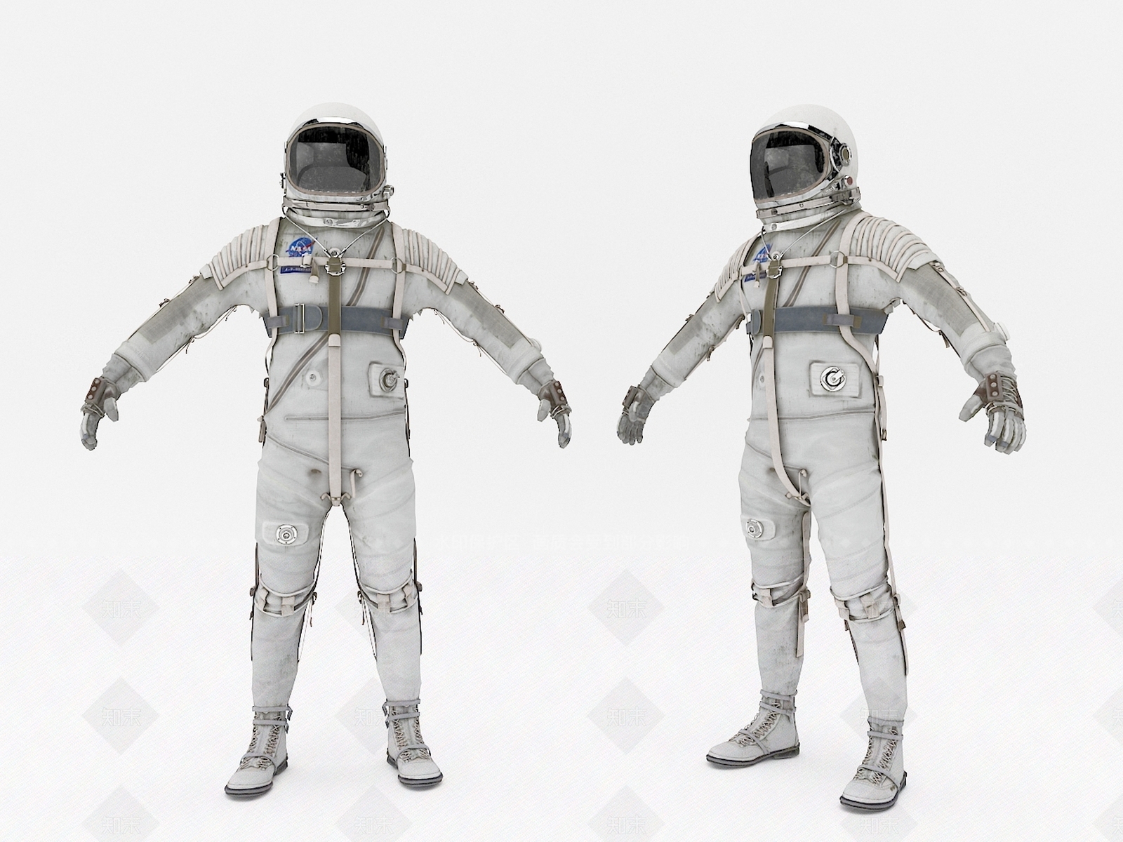 现代宇航员宇航服3D模型下载【ID:1107246829】