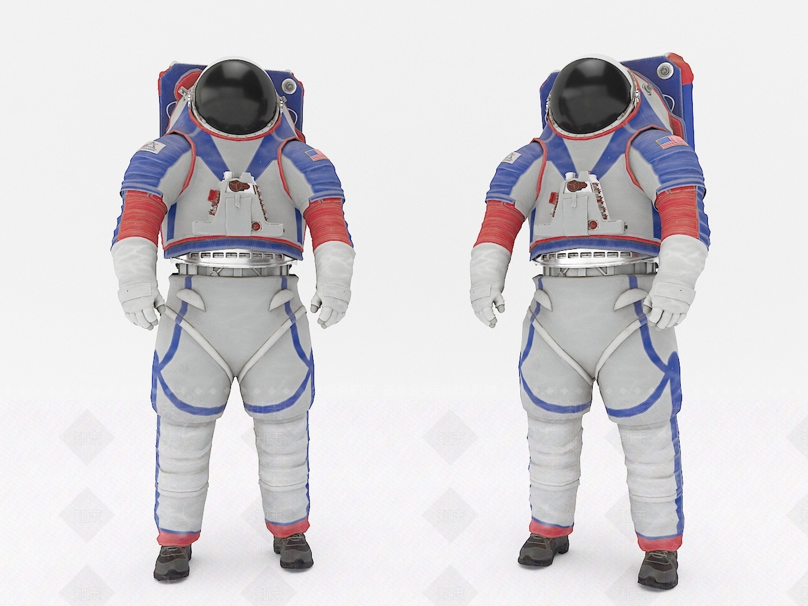 现代宇航员宇航服3D模型下载【ID:1107247621】