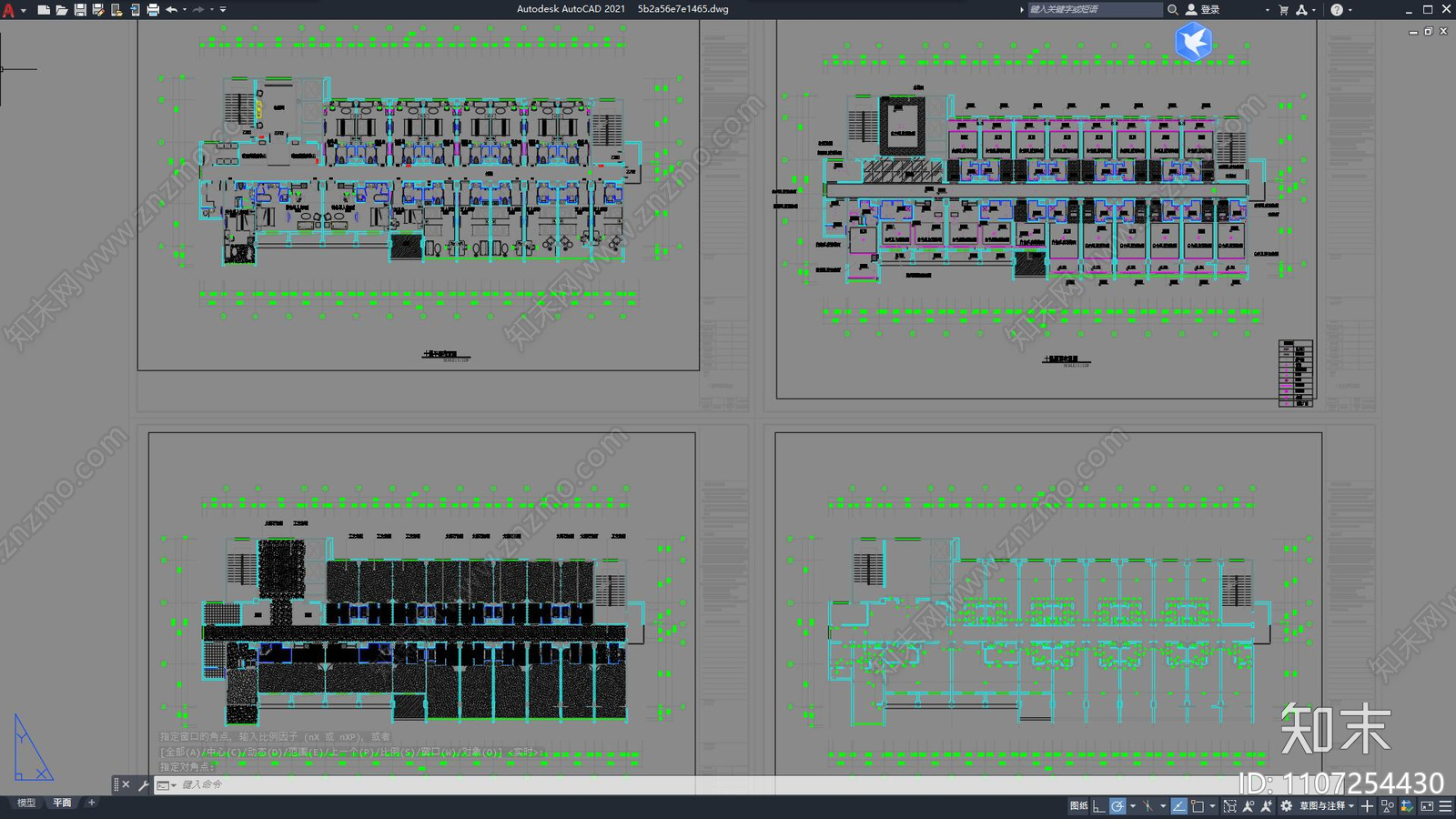 现代简约酒店施工图下载【ID:1107254430】