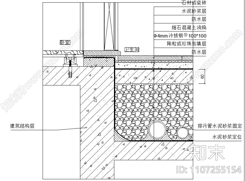 同层排水施工节点施工图下载【ID:1107255154】