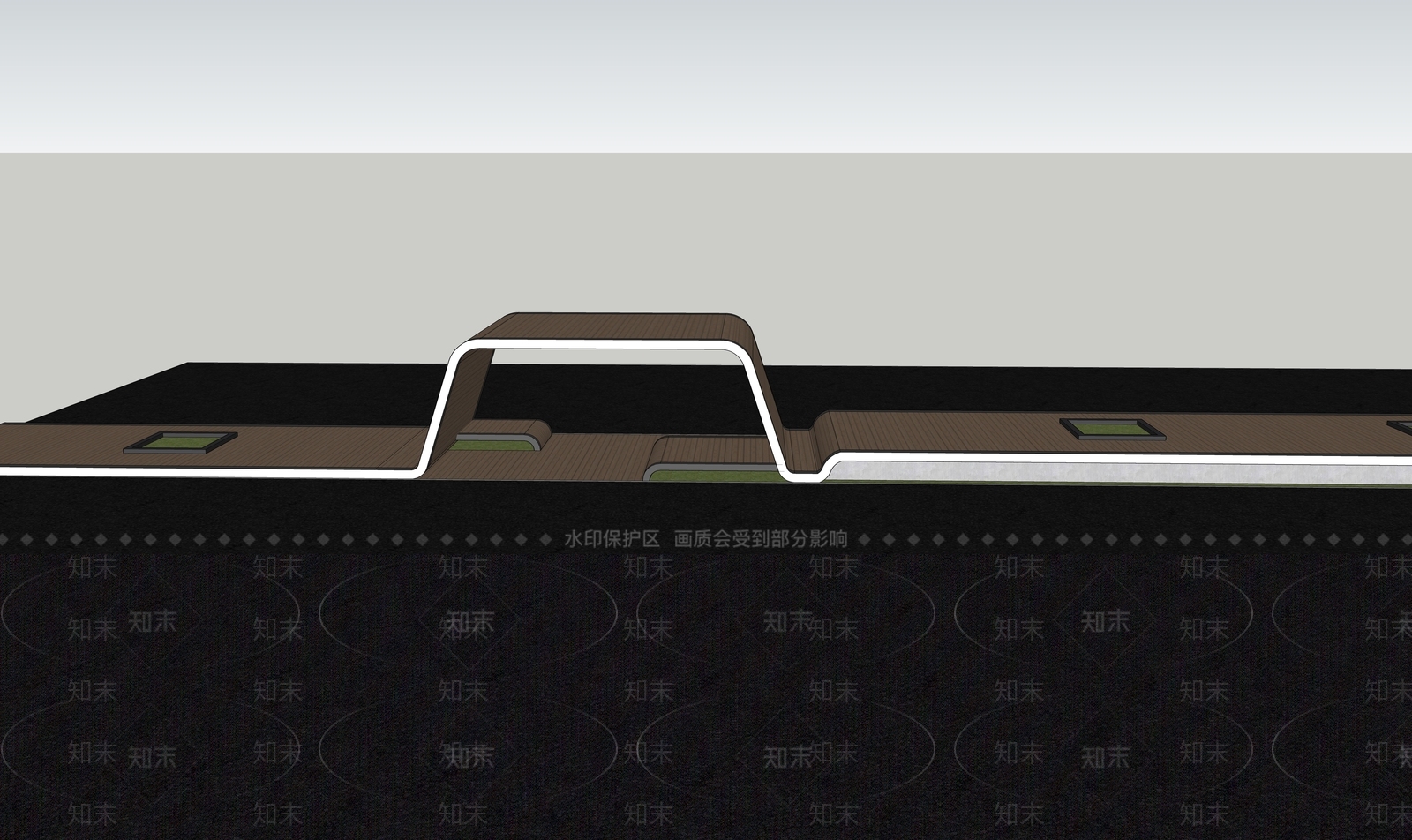 现代景观座椅SU模型下载【ID:1107257604】