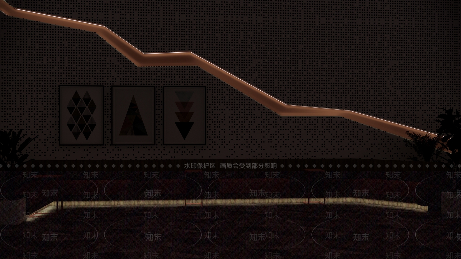 现代休息区SU模型下载【ID:1107281456】