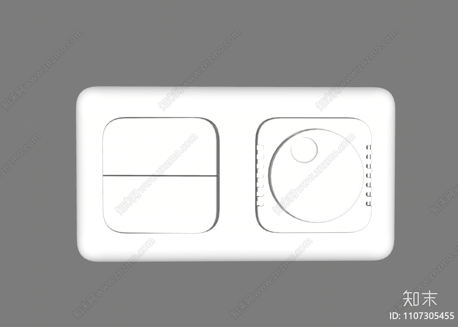 现代开关插座组合SU模型下载【ID:1107305455】