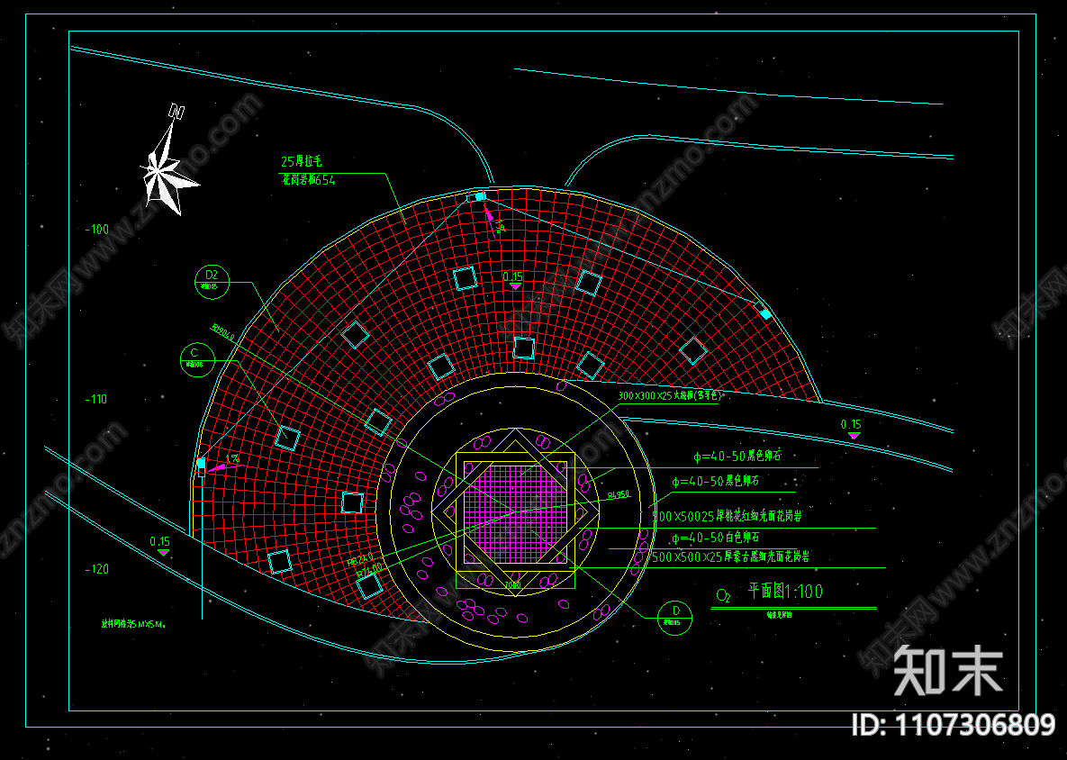 水池底和道路铺装坐法施工图下载【ID:1107306809】