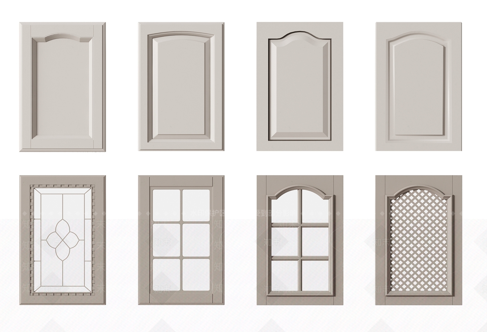 欧式柜门SU模型下载【ID:1107314105】