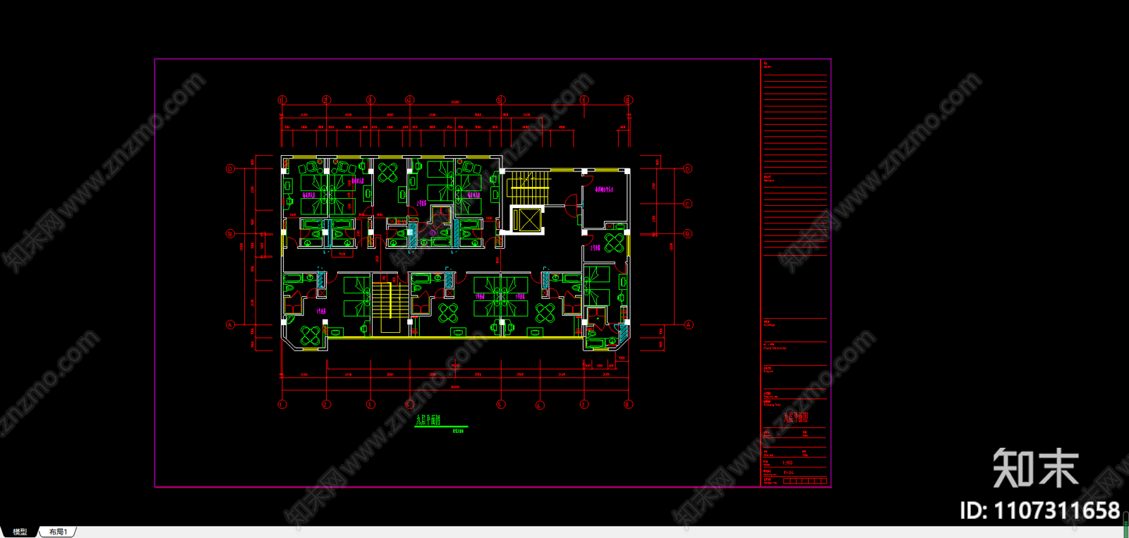 广西某酒店室内装饰工程设计施工图施工图下载【ID:1107311658】
