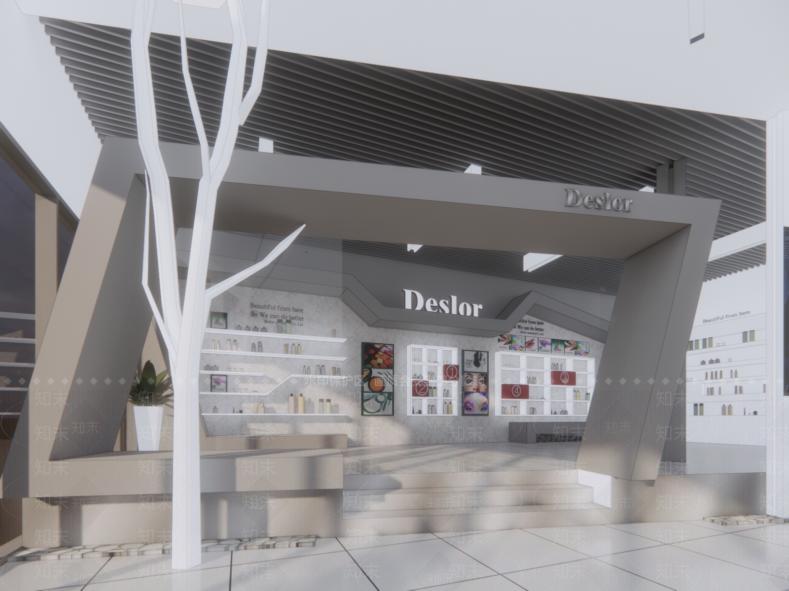 现代美妆店SU模型下载【ID:1107321799】
