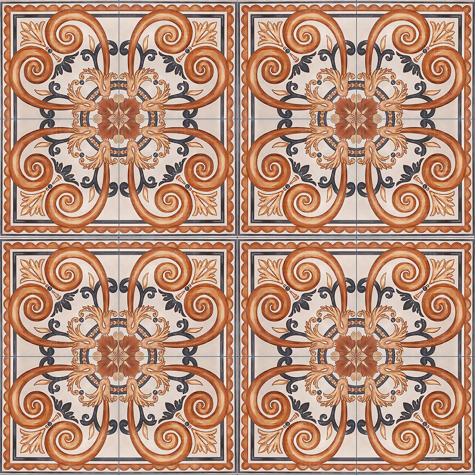 欧式拼花瓷砖贴图下载【ID:1107337788】