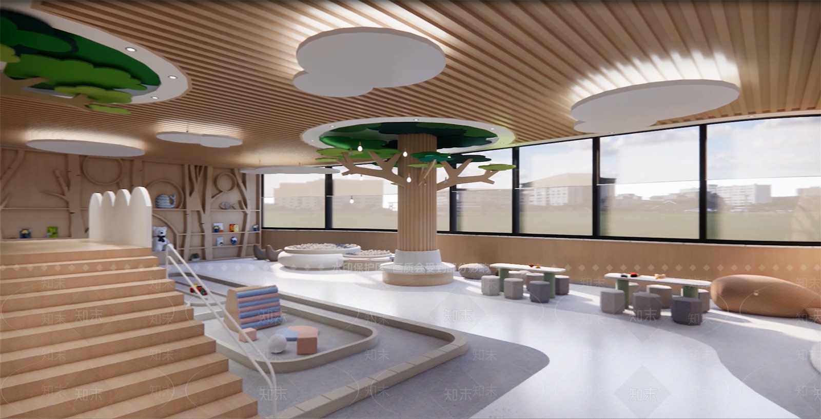 北欧儿童活动中心SU模型下载【ID:1107342395】