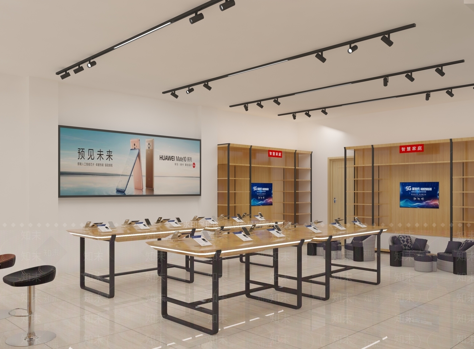 现代手机店铺3D模型下载【ID:1107345245】
