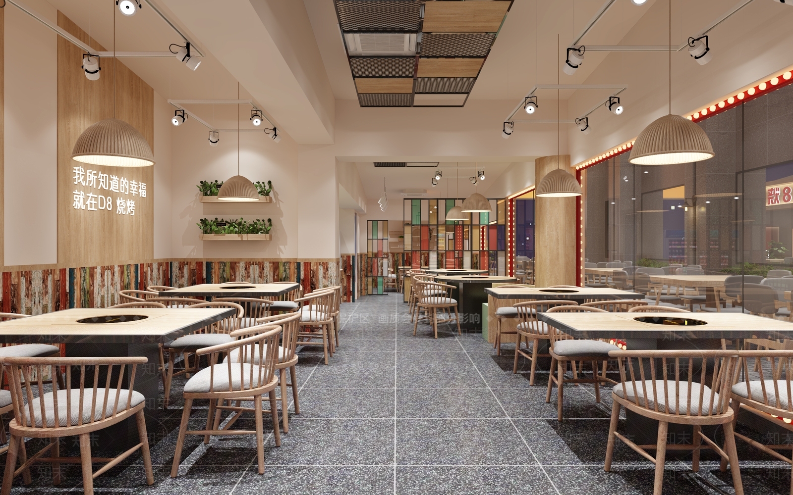 现代烧烤店3D模型下载【ID:1107349853】