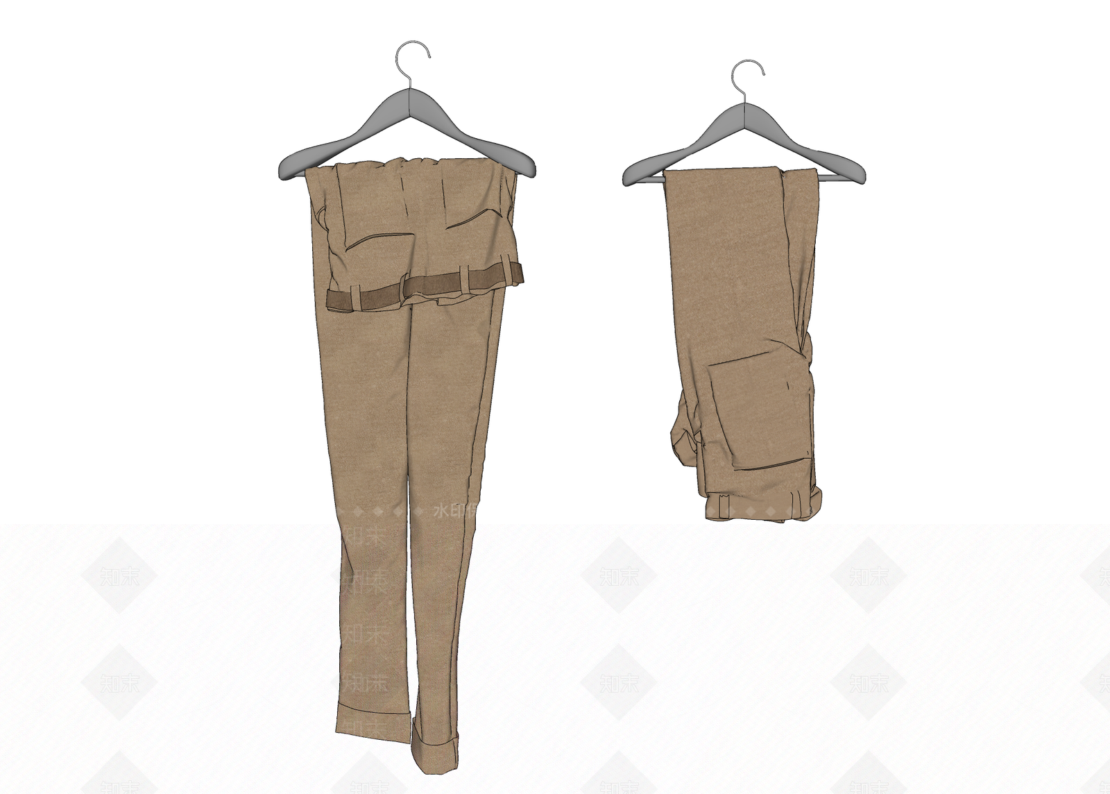现代服装SU模型下载【ID:1107352749】