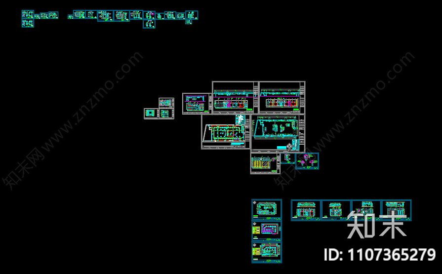 女装店CAD施工图+效果图cad施工图下载【ID:1107365279】