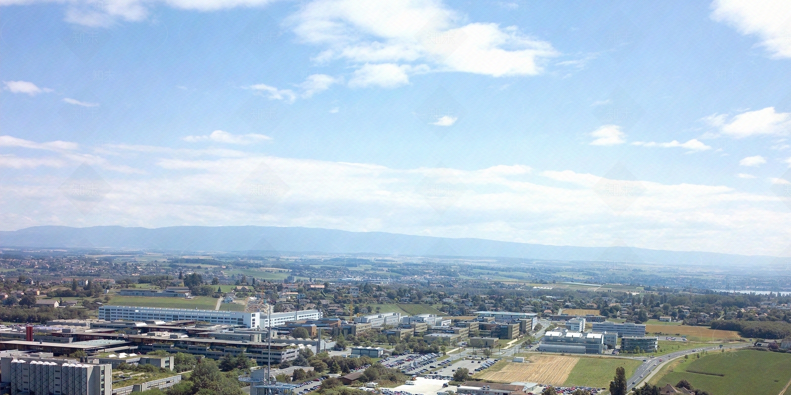 白天城市鸟瞰外景贴图下载【ID:1107389418】