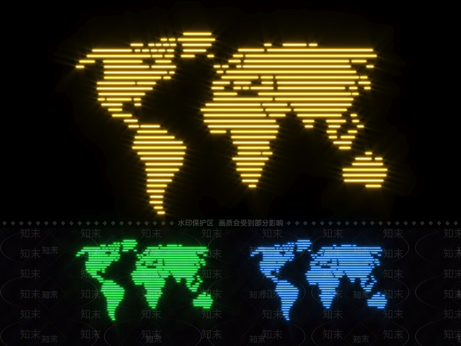 现代霓虹灯3D模型下载【ID:1107397818】