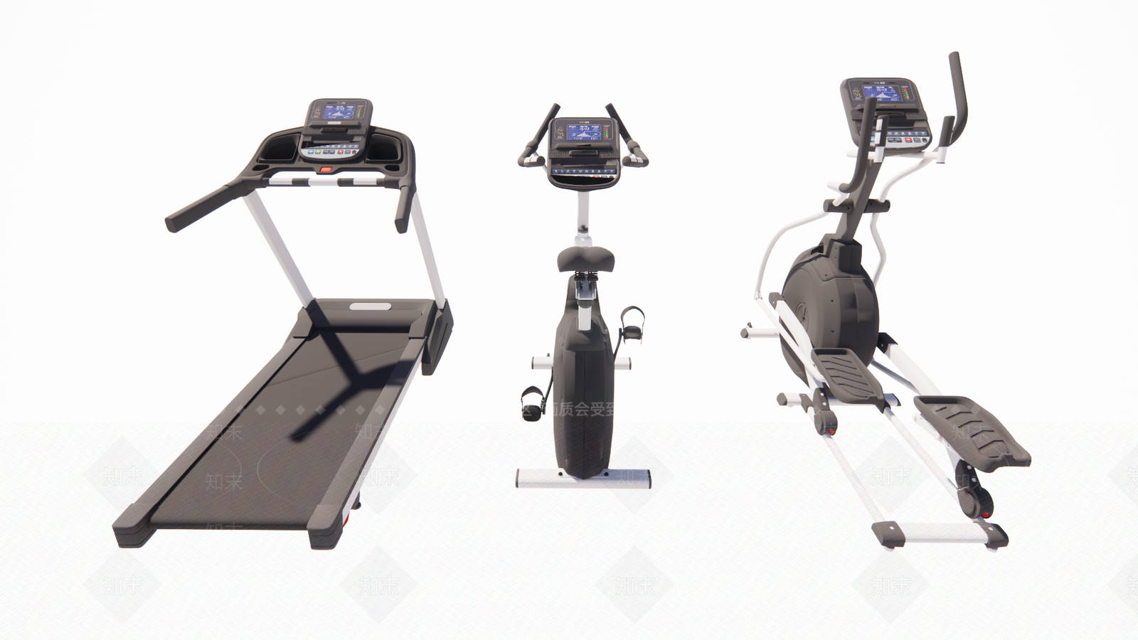 现代跑步机SU模型下载【ID:1107400429】