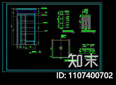 现代简约cad施工图下载【ID:1107400702】