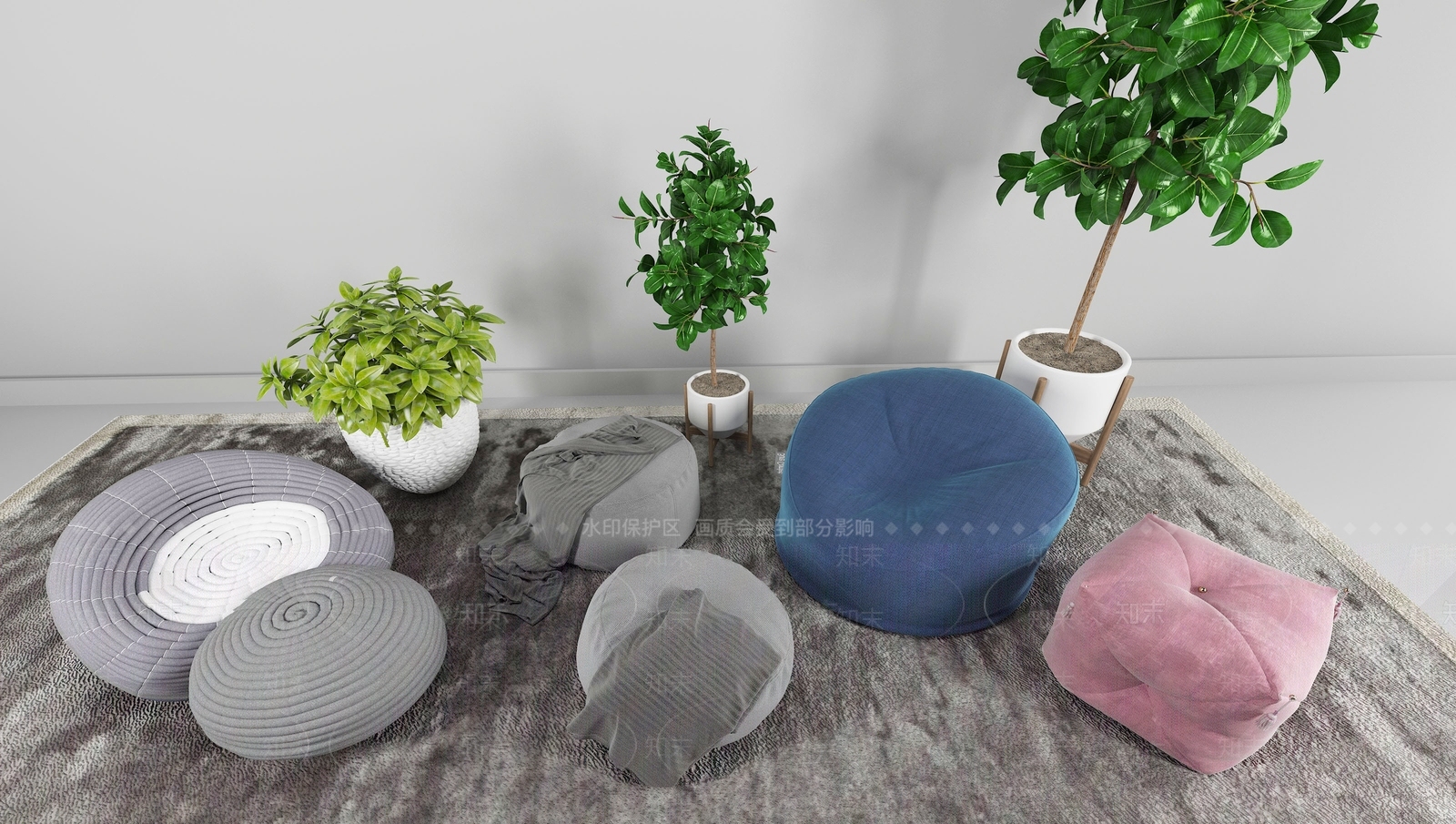 现代懒人沙发3D模型下载【ID:1107418207】