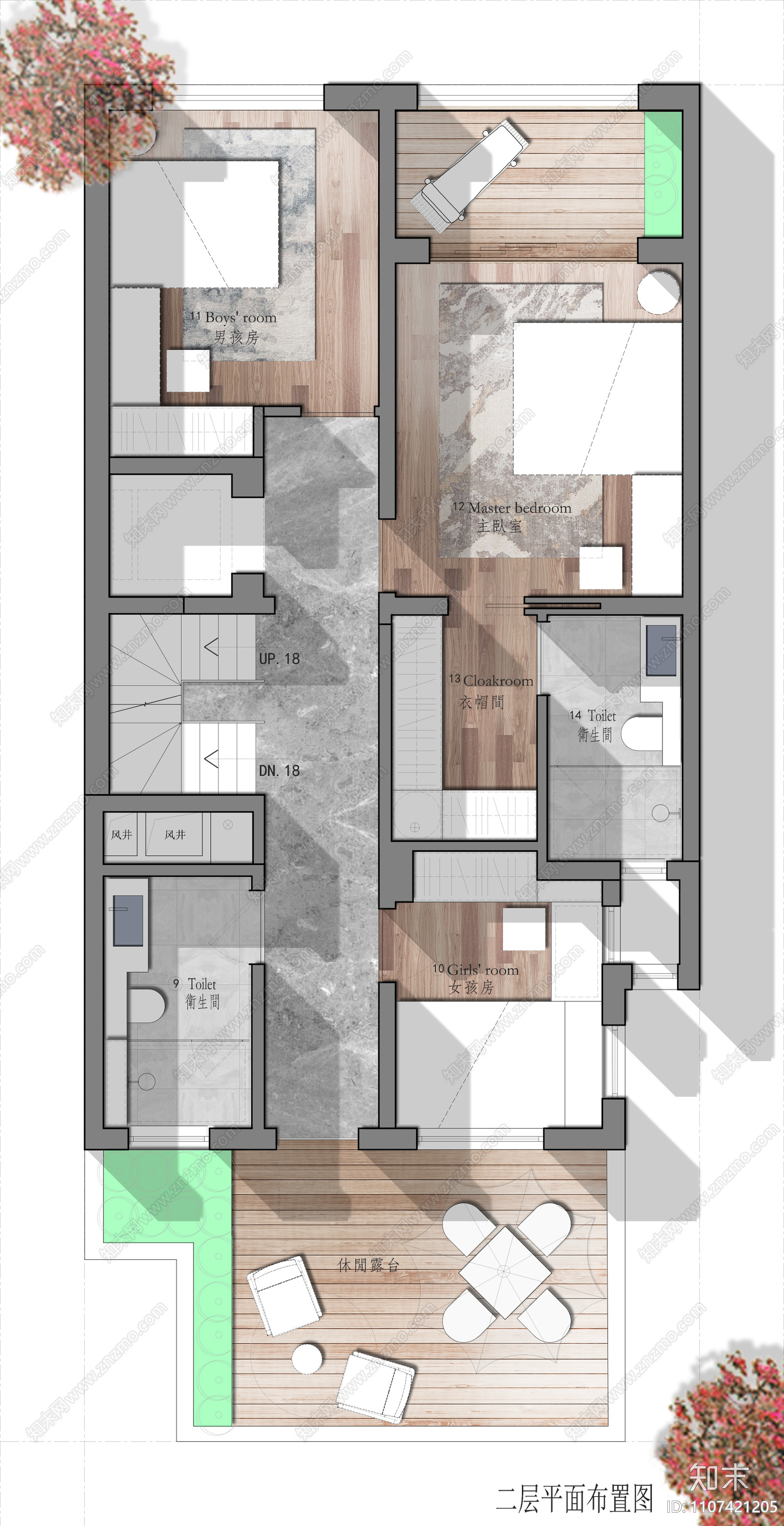 277㎡别墅施工图cad施工图下载【ID:1107421205】