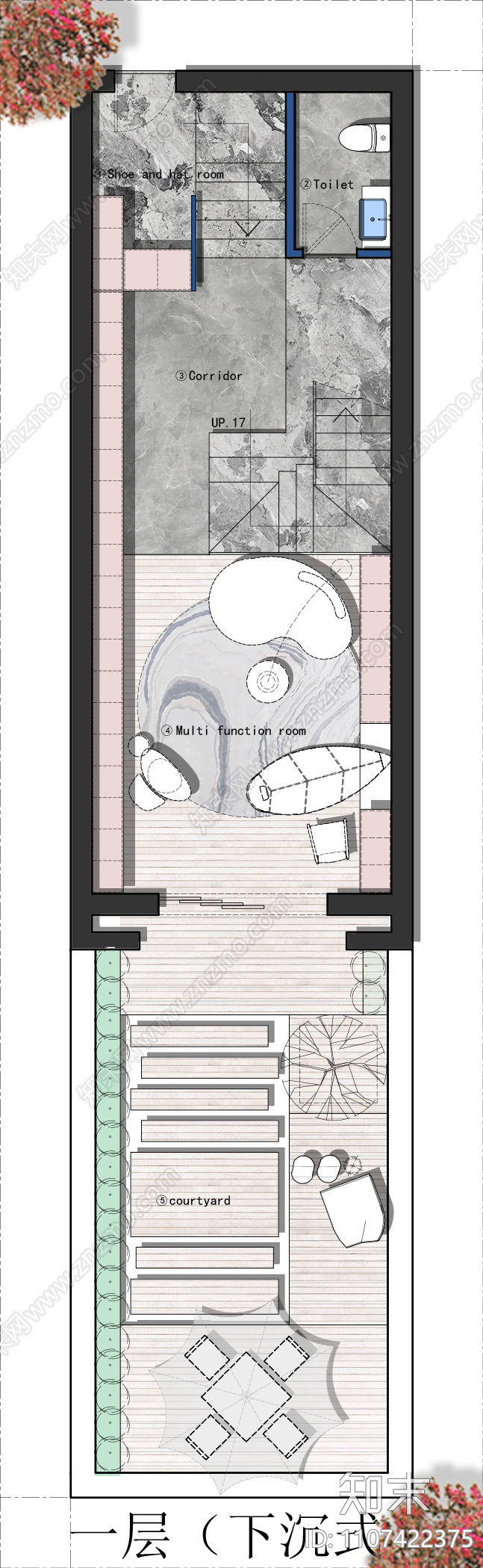 300㎡2独栋别墅户型平面方案施工图下载【ID:1107422375】