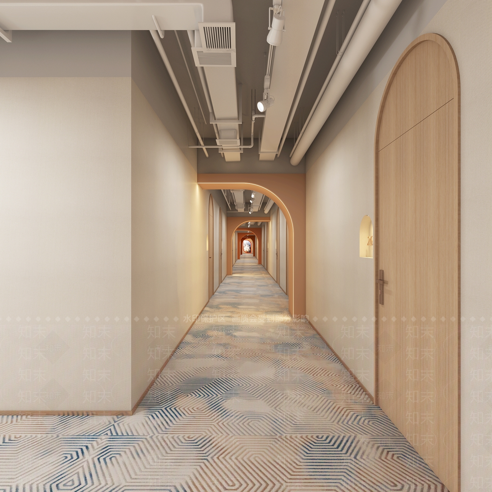 现代电竞酒店3D模型下载【ID:1107442147】