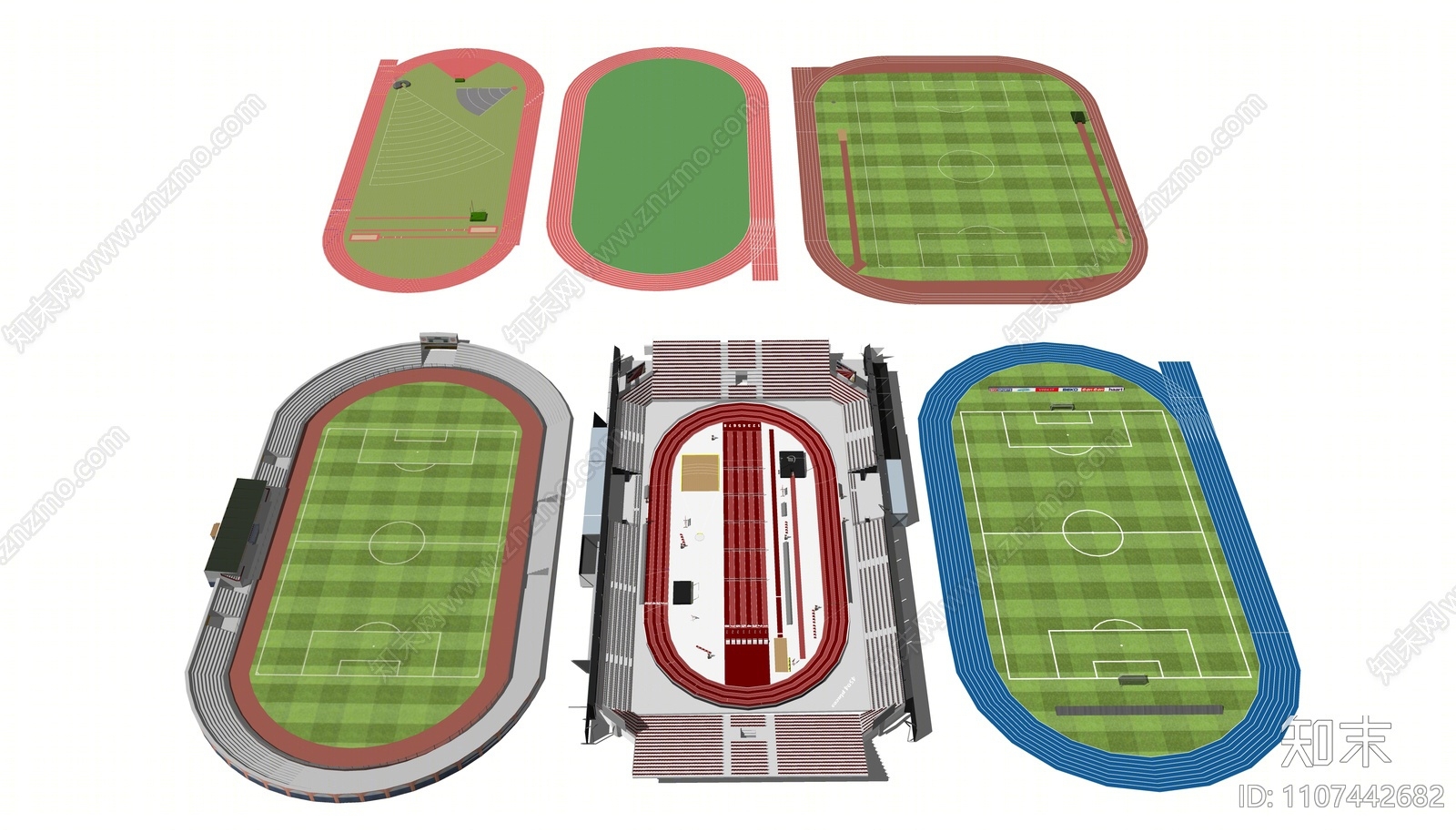 现代足球场SU模型下载【ID:1107442682】