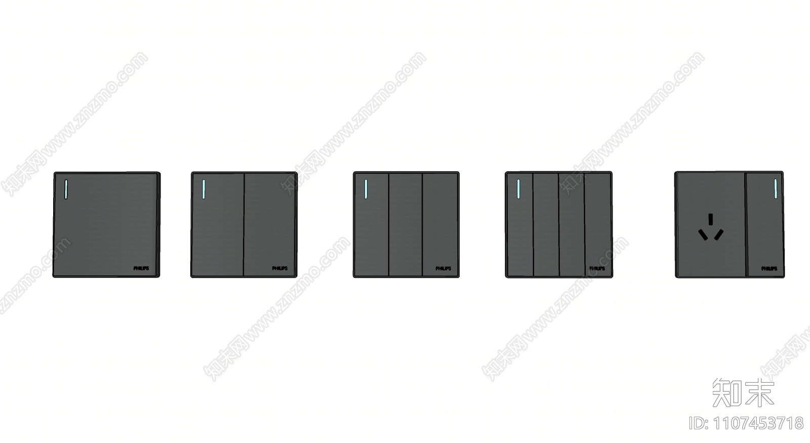 现代灯开关SU模型下载【ID:1107453718】