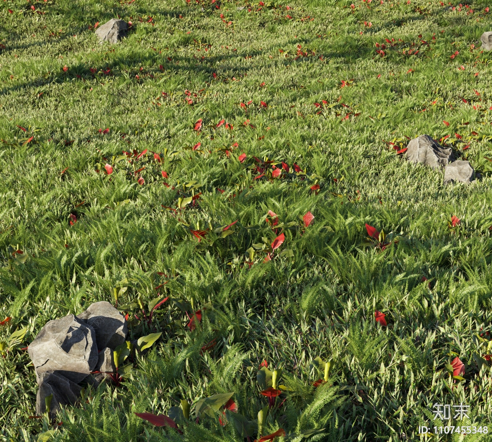 现代草地3D模型下载【ID:1107455348】