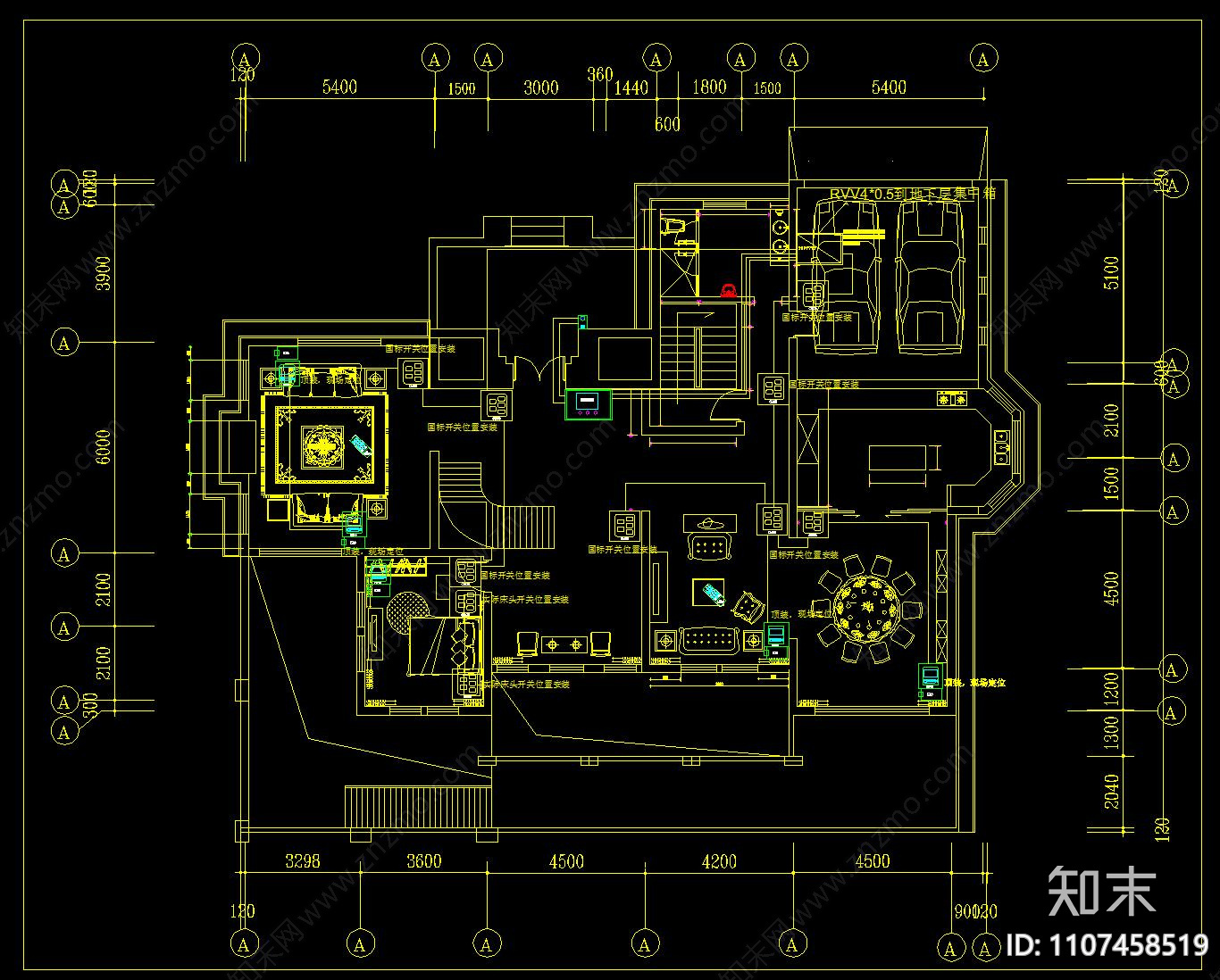 智能家居cad图块图例施工图下载【ID:1107458519】