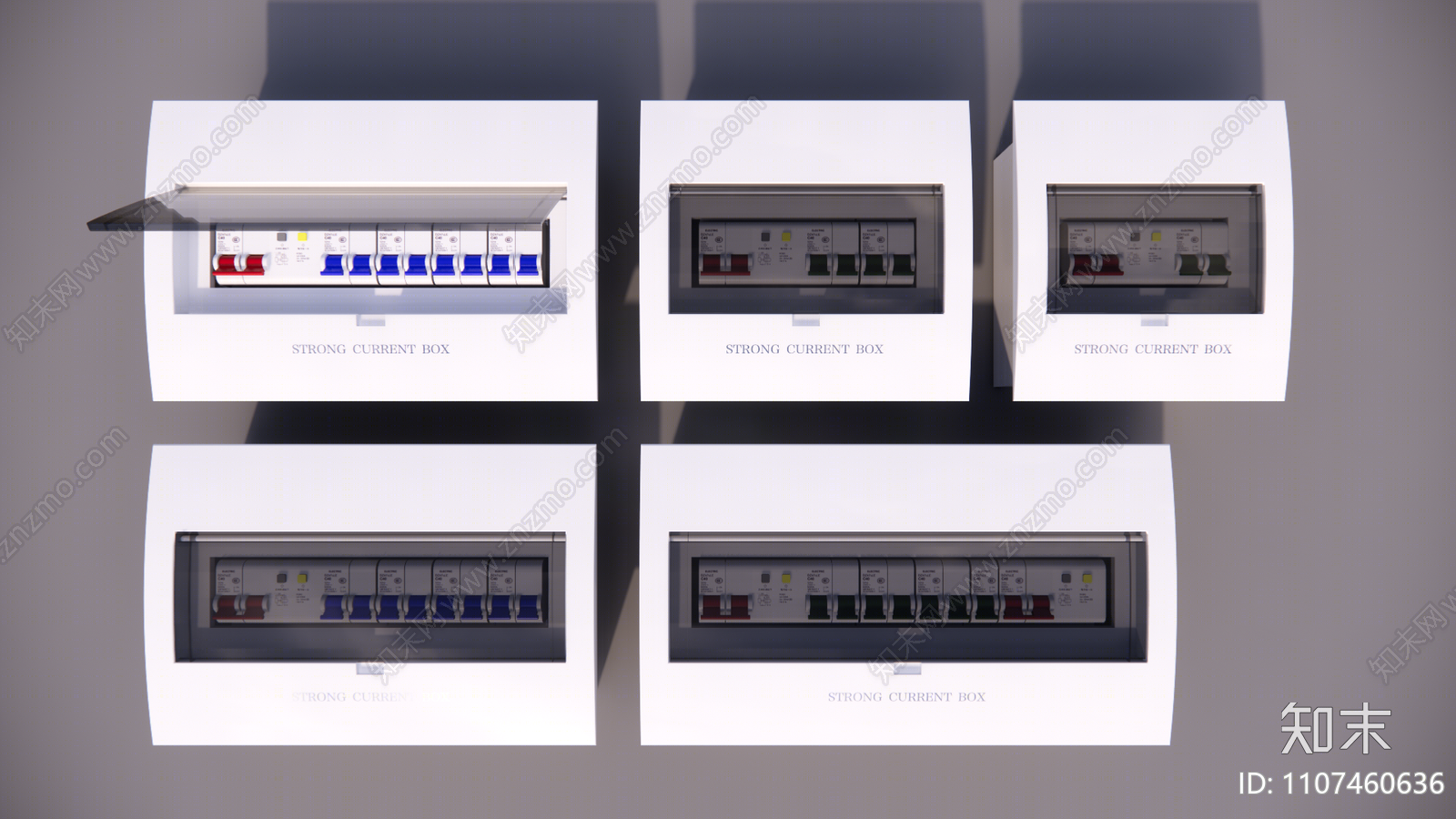 现代配电箱SU模型下载【ID:1107460636】