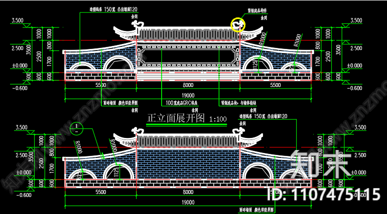 舞台建筑图建筑图设计低版本施工图下载【ID:1107475115】