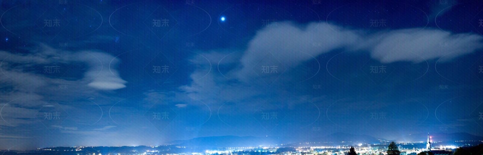 夜晚城市外景天空贴图下载【ID:1107475283】