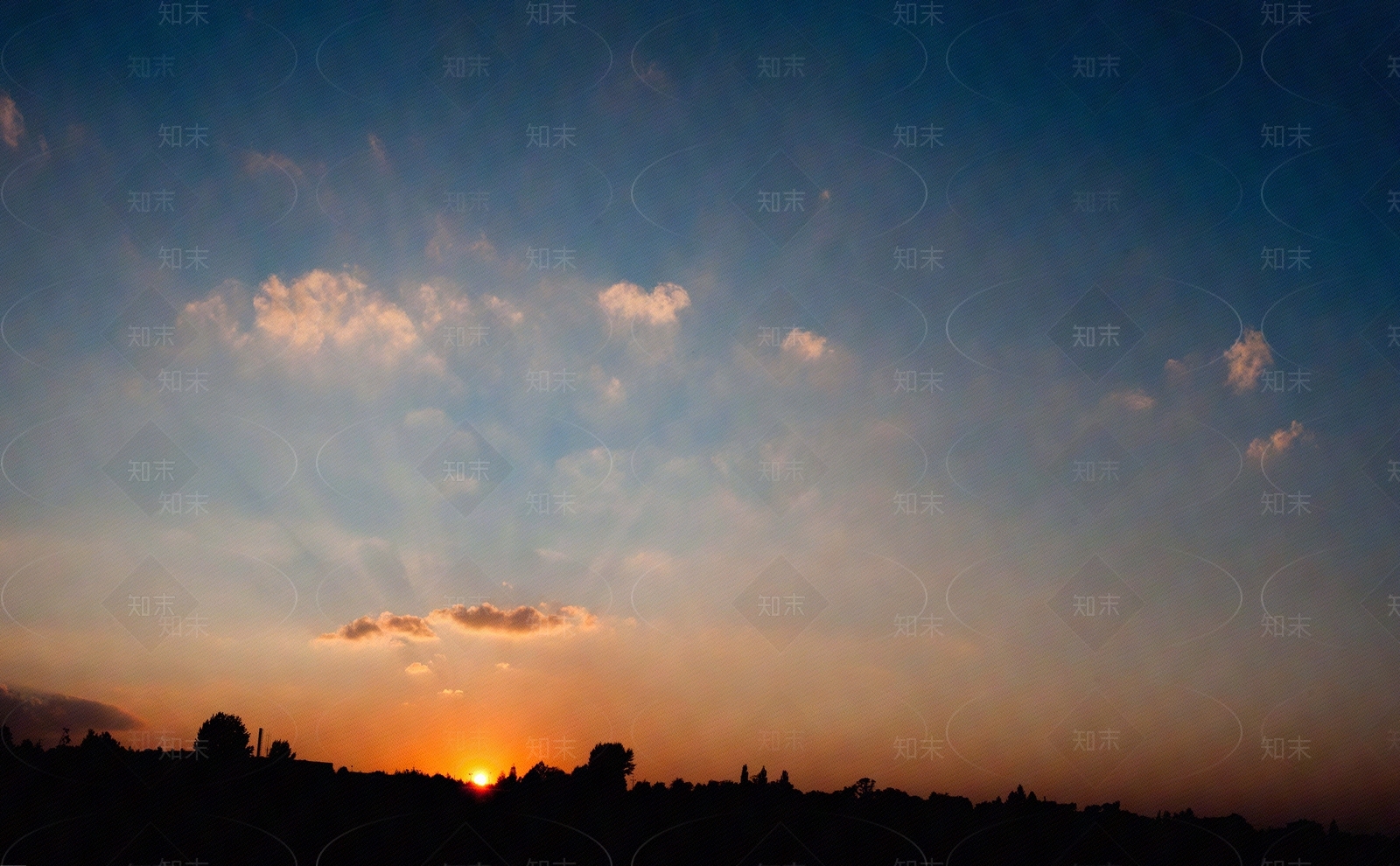 晚霞天空黄昏贴图下载【ID:1107475919】