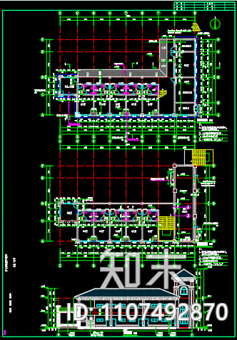 加气站办公宿舍建筑图设计cad施工图下载【ID:1107492870】