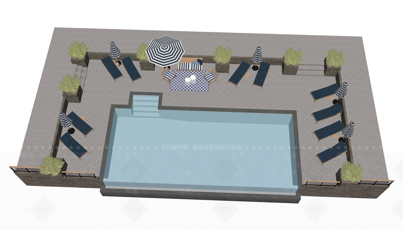现代户外椅SU模型下载【ID:1107493765】