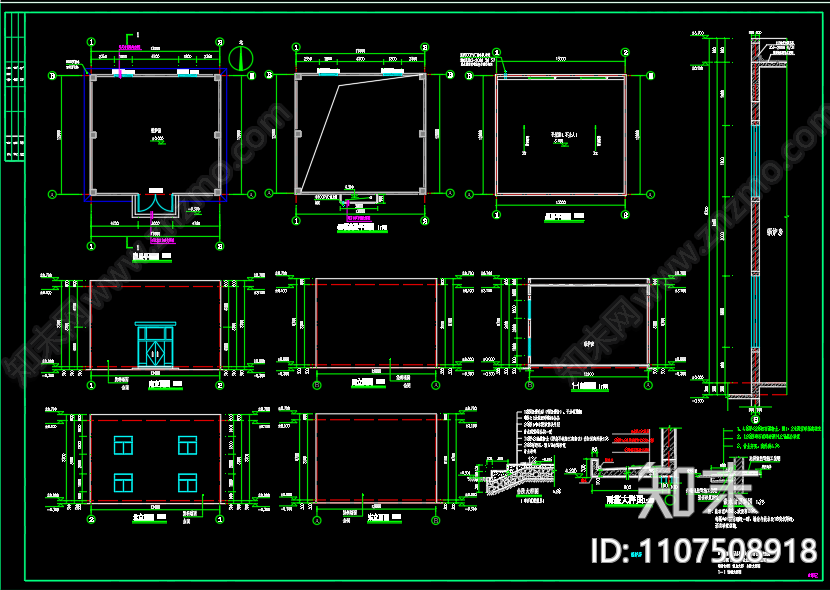 某地锅炉房建筑图设计cad施工图下载【ID:1107508918】