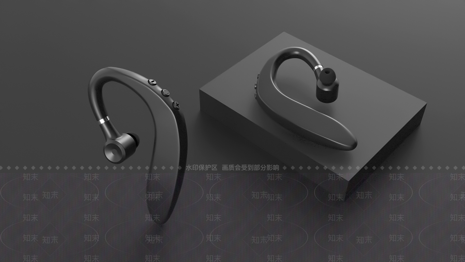 现代蓝牙耳机3D模型下载【ID:1107530310】