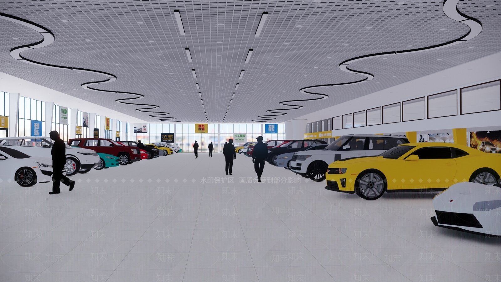 现代汽车4S店SU模型下载【ID:1107531142】