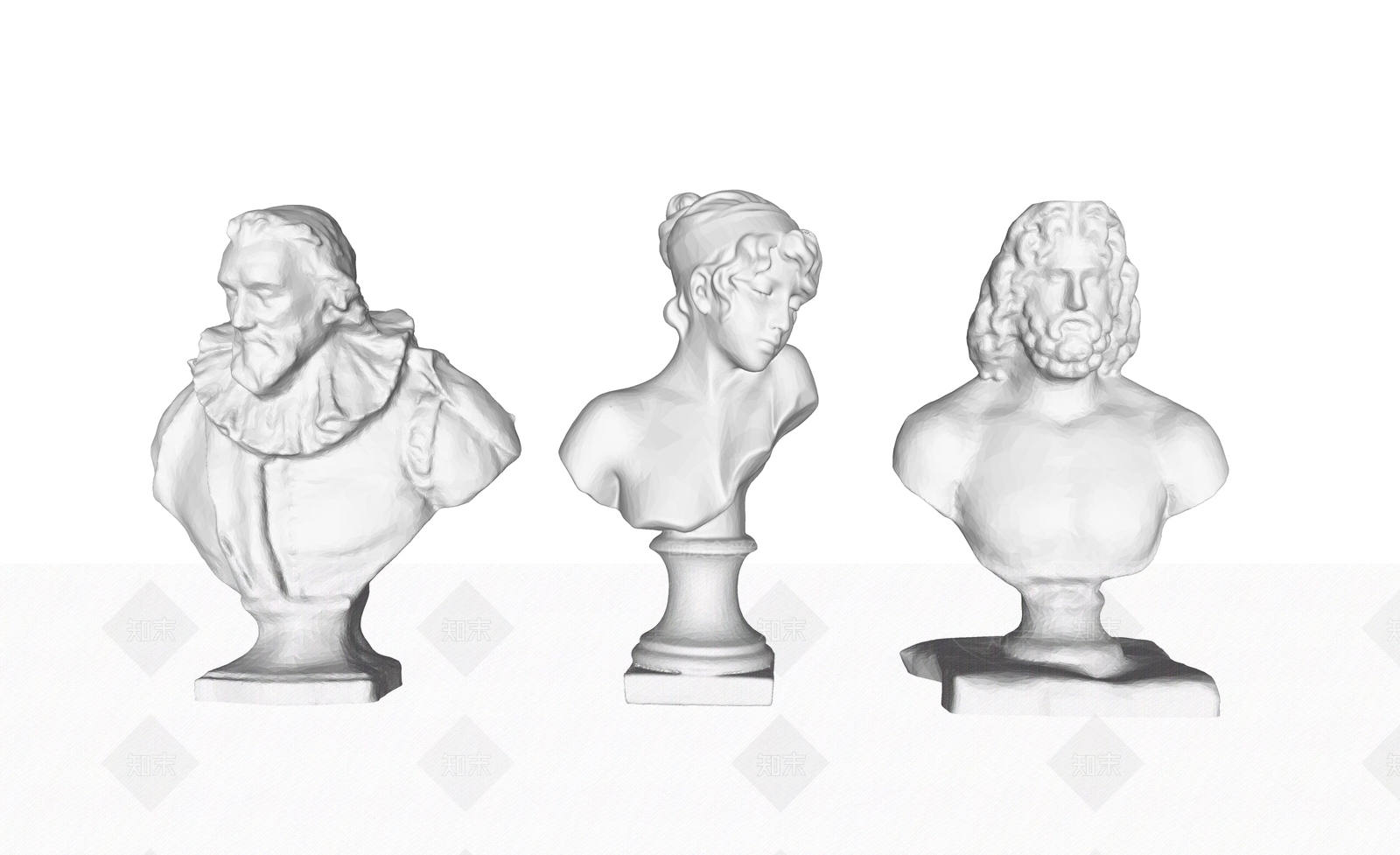 古典半身人像SU模型下载【ID:1107531301】